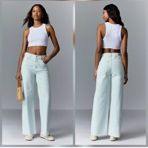 LE JEAN Bow Embroidered Column Jeans Size 27